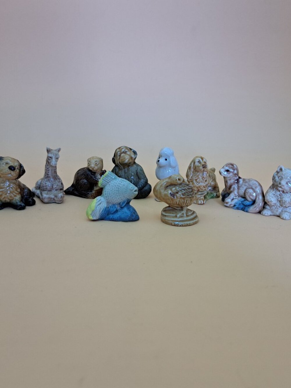 Set of 10 Wade Whimsies Figurines Includes Fish